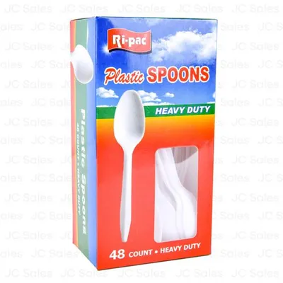 RI-PAC Heavy Duty Plastic Spoons 48 Count