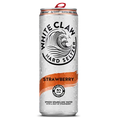 White Claw Strawberry Hard Seltzer 19.2oz Can