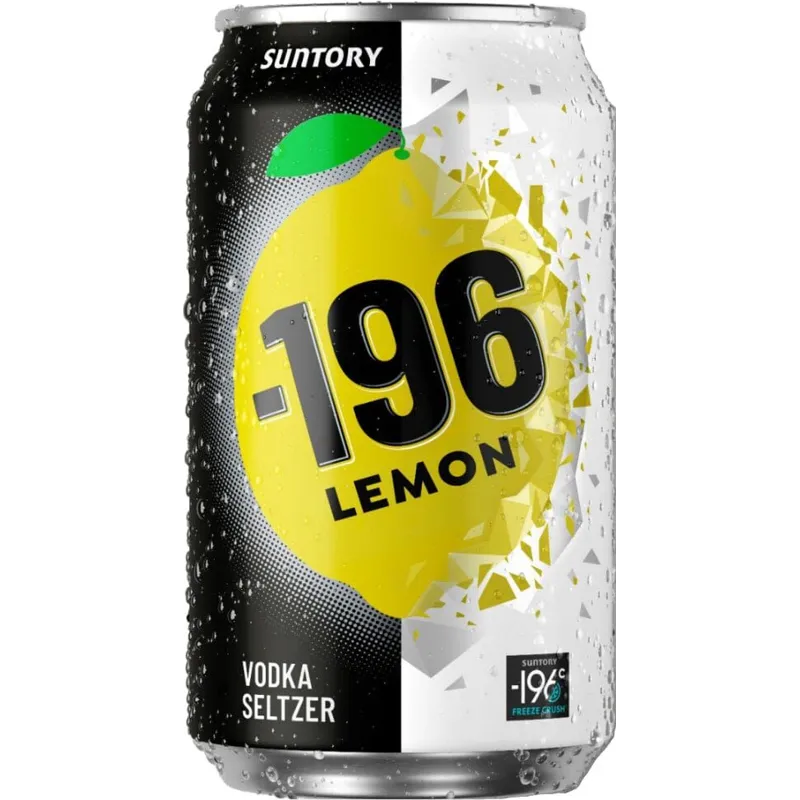 Suntory -196 Lemon Vodka Seltzer view 1