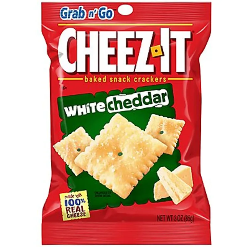 Cheez-It Baked Snack Crackers White Cheddar - Grab n' Go view 1