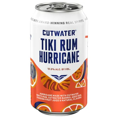 Cutwater Tiki Rum Hurricane 12 oz Can