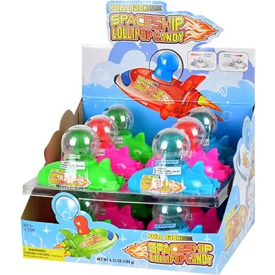Koko's Pull-Back Spaceship Lollipop Candy 0.52 oz
