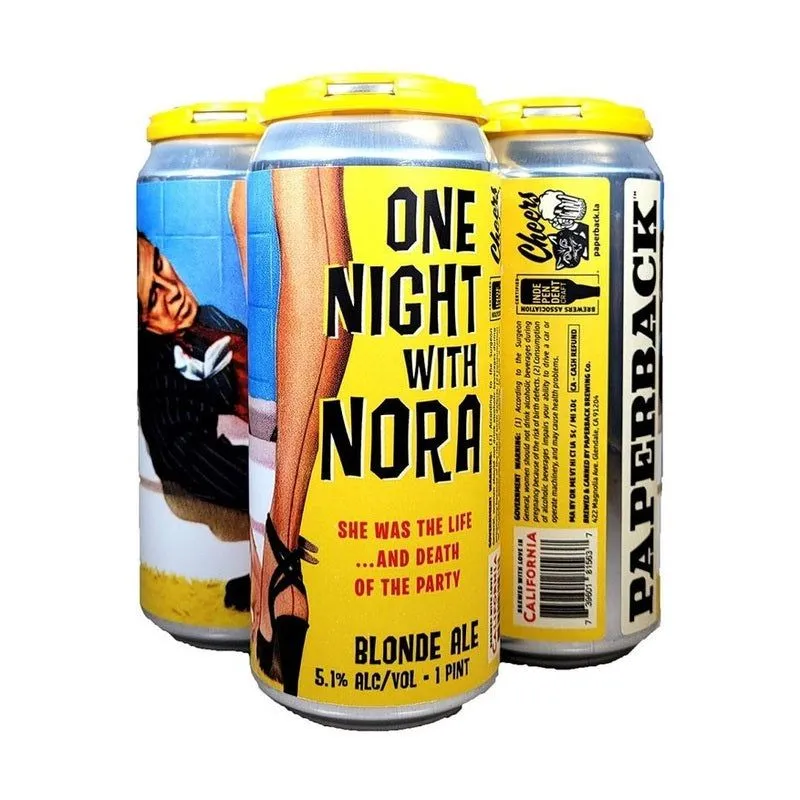 Paperback Brewing One Night With Nora Blonde Ale view 1