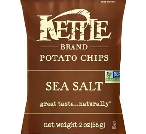 Kettle Brand Potato Chips Sea Salt 2 oz Bag