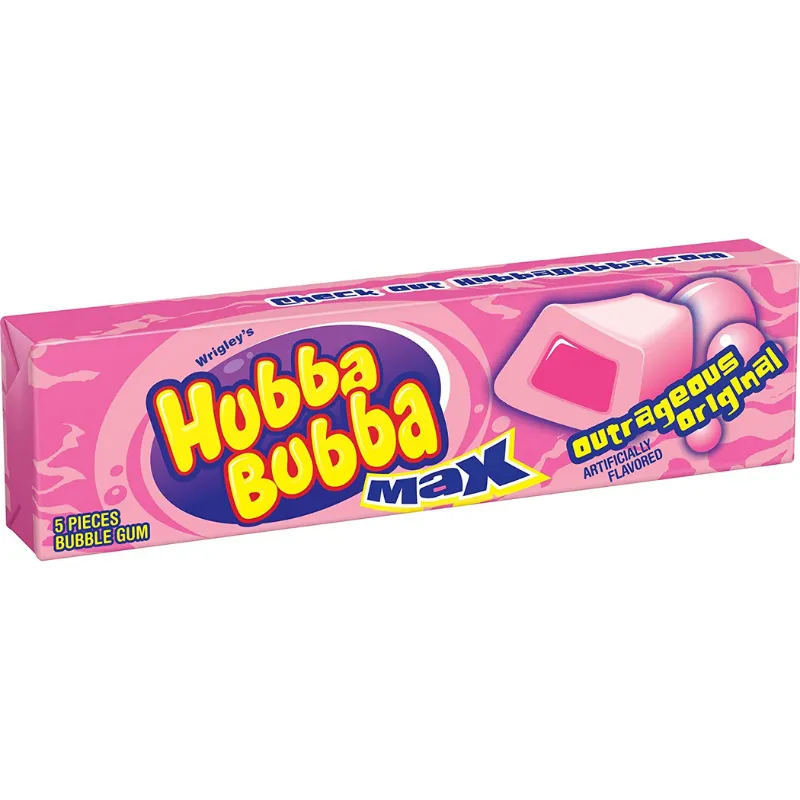 Hubba Bubba Max Outrageous Original Bubble Gum view 1