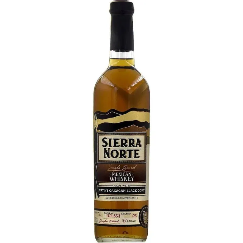 Sierra Norte Black Corn Single Barrel Mexican Whiskey view 1