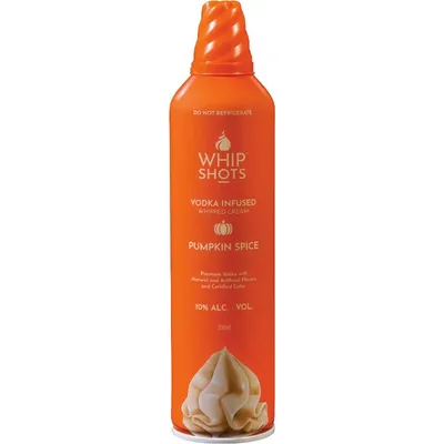 Whipshots Pumpkin Spice Vodka Infused Whipped Cream 200ml