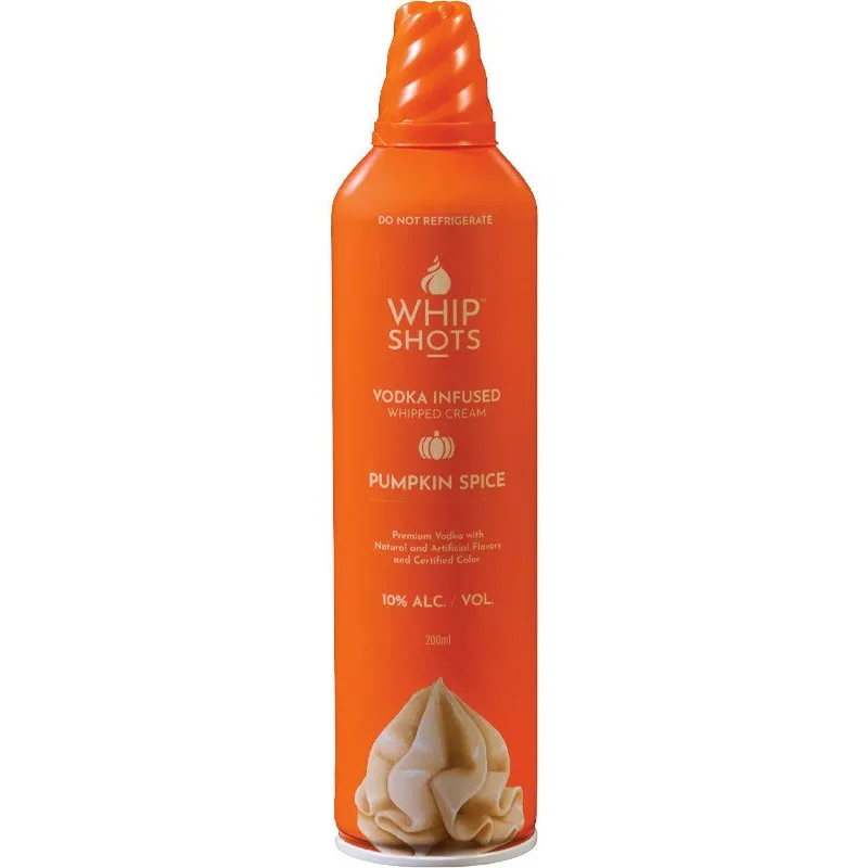 Whipshots Pumpkin Spice Vodka Infused Whipped Cream view 1
