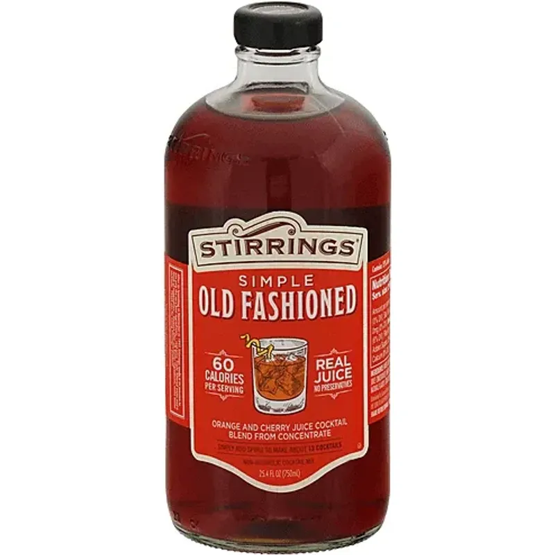 Stirrings Cocktail Mix Simple Old Fashioned Non-Alcoholic view 1