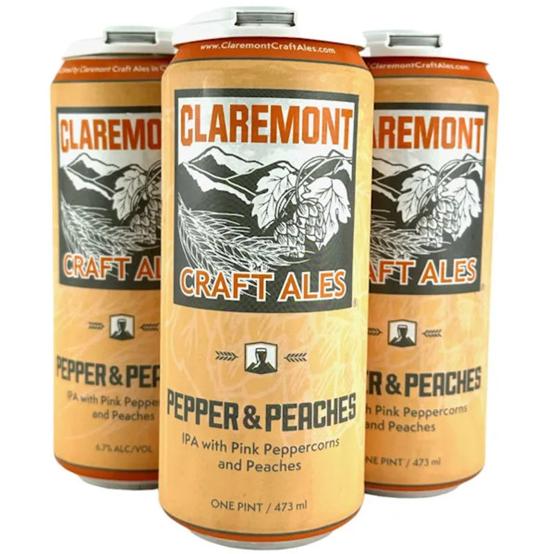 Claremont Craft Ales Pepper & Peaches IPA view 1