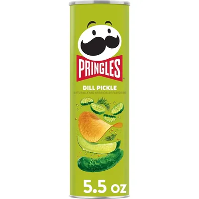 Pringles Dill Pickle Potato Crisps 5.5 oz Can