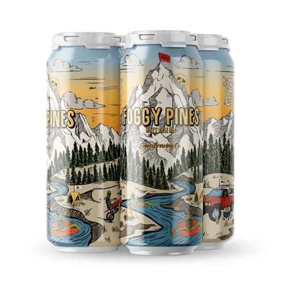 Evans Brewing Foggy Pines Hazy Pale Ale 4-pack 64oz cans