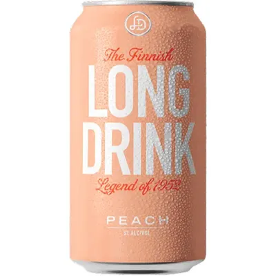 The Finnish Long Drink Peach 12 oz can
