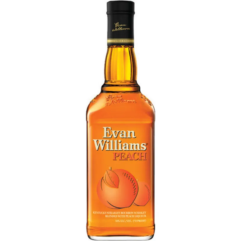 Evan Williams Peach Kentucky Straight Bourbon Whiskey view 1