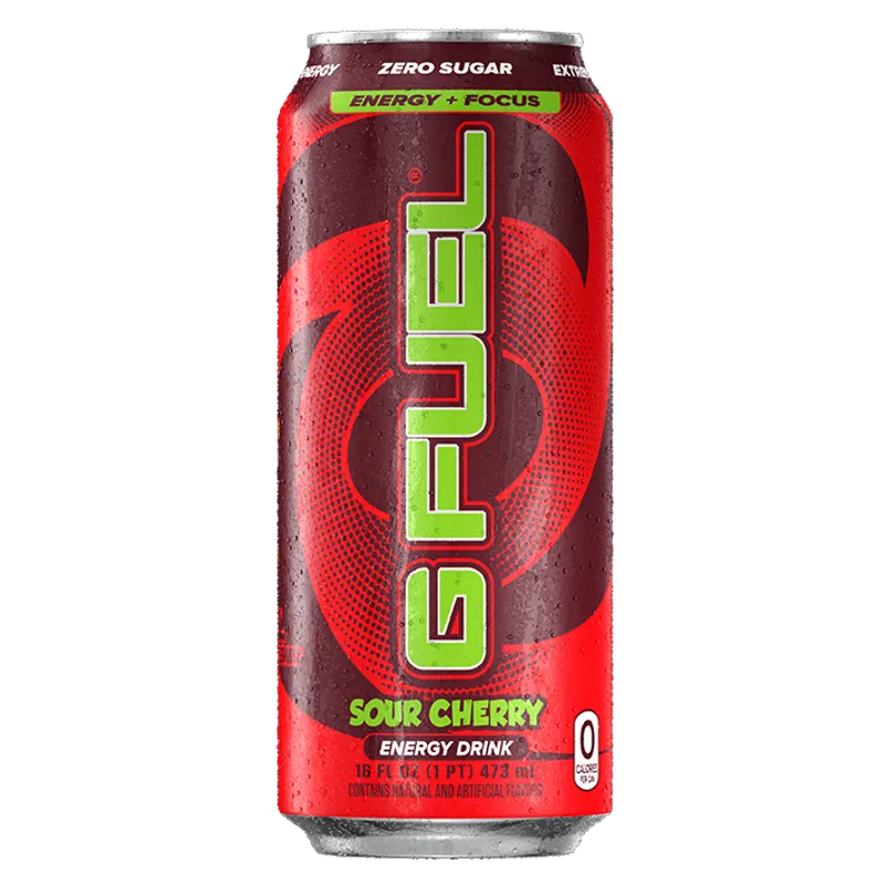 G Fuel Sour Cherry Energy Drink view 1