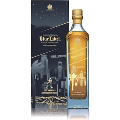 Johnnie Walker Blue Label Blended Scotch Whisky Los Angeles Limited Edition Design 750mL