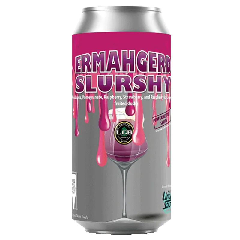 Local Craft Beer Ermahgerd Slurshy Pink Guava Pomegranate Raspberry Strawberry & Raspberry Ice Cream Fruited Slushy view 1