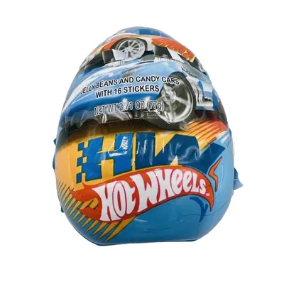 Hot Wheels Mega Surprise Egg with Jelly Beans and Surprise Toy Car 2.71 oz