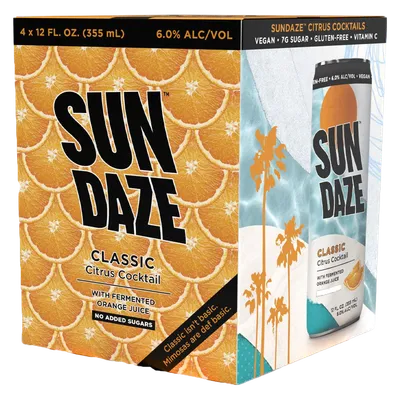 Sundaze Botanical Citrus Cocktail 4 Pack 12oz