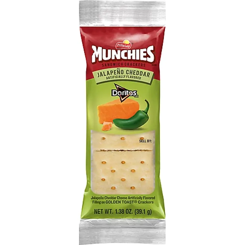 Munchies Sandwich Crackers Doritos Brand Jalapeno Cheddar view 1