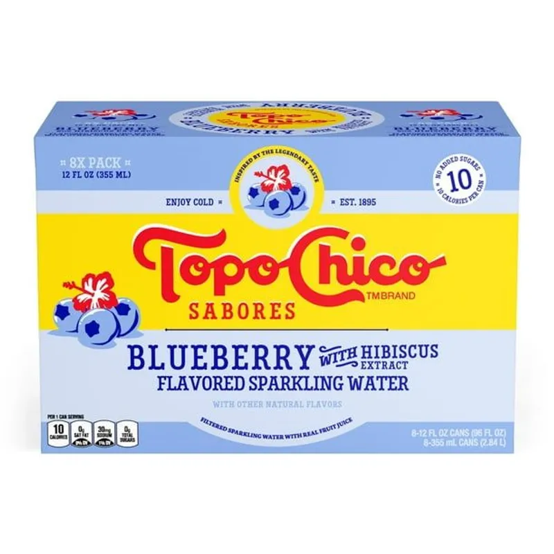 Topo Chico Blueberry with Hibiscus Extract view 1