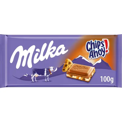 Milka Chips Ahoy Chocolate Bar 100g