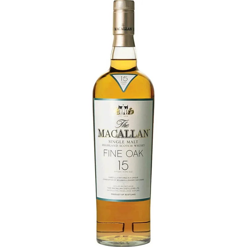 The Macallan Fine Oak Highland Single Malt Scotch Whisky 15 Year view 1