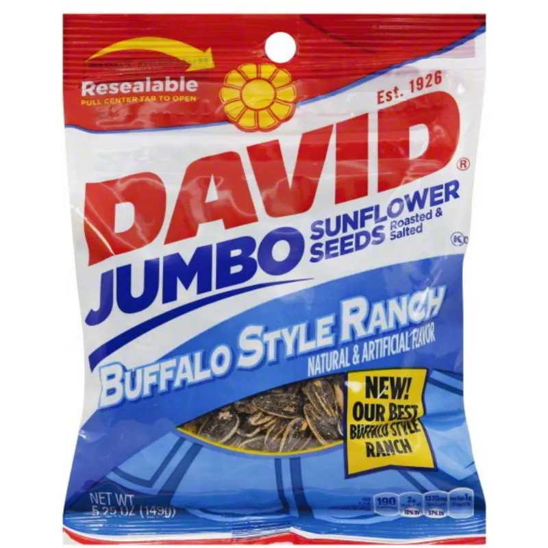 David Jumbo Sunflower Seeds Buffalo Style Ranch view 1