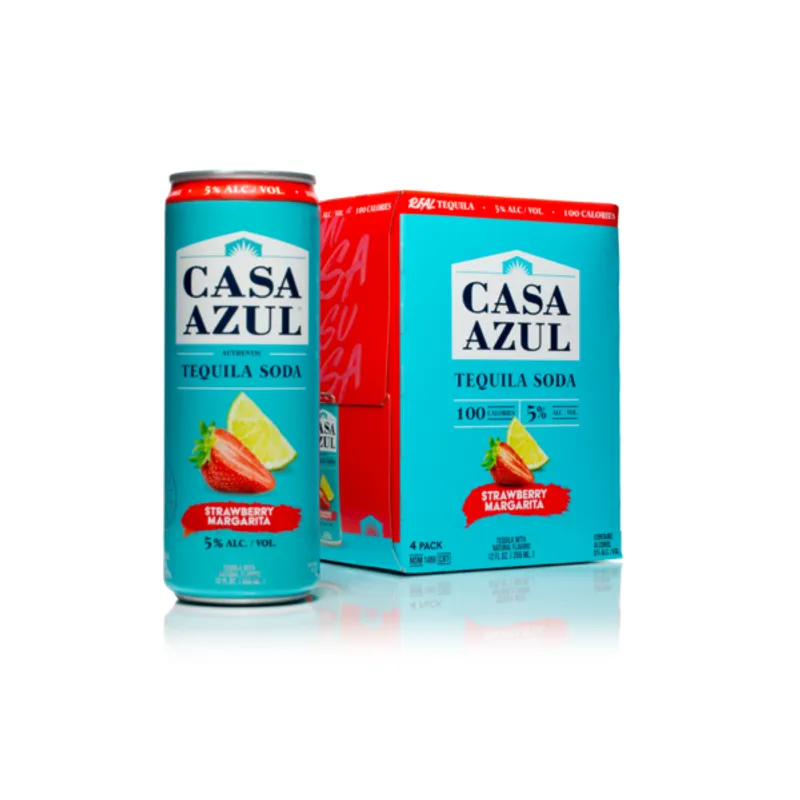 Casa Azul Strawberry Margarita Tequila Soda view 1
