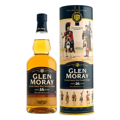 Glen Moray 16 Year Speyside Single Malt Scotch Whisky 750ml