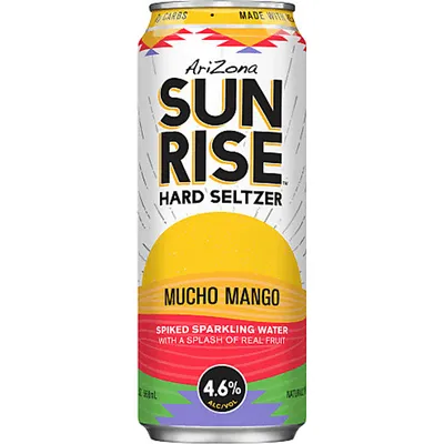 Arizona Sunrise Hard Seltzer Mucho Mango 19oz Can