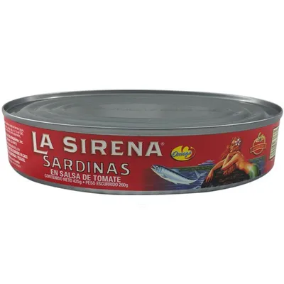 La Sirena Sardines in Tomato Sauce 15 oz Can