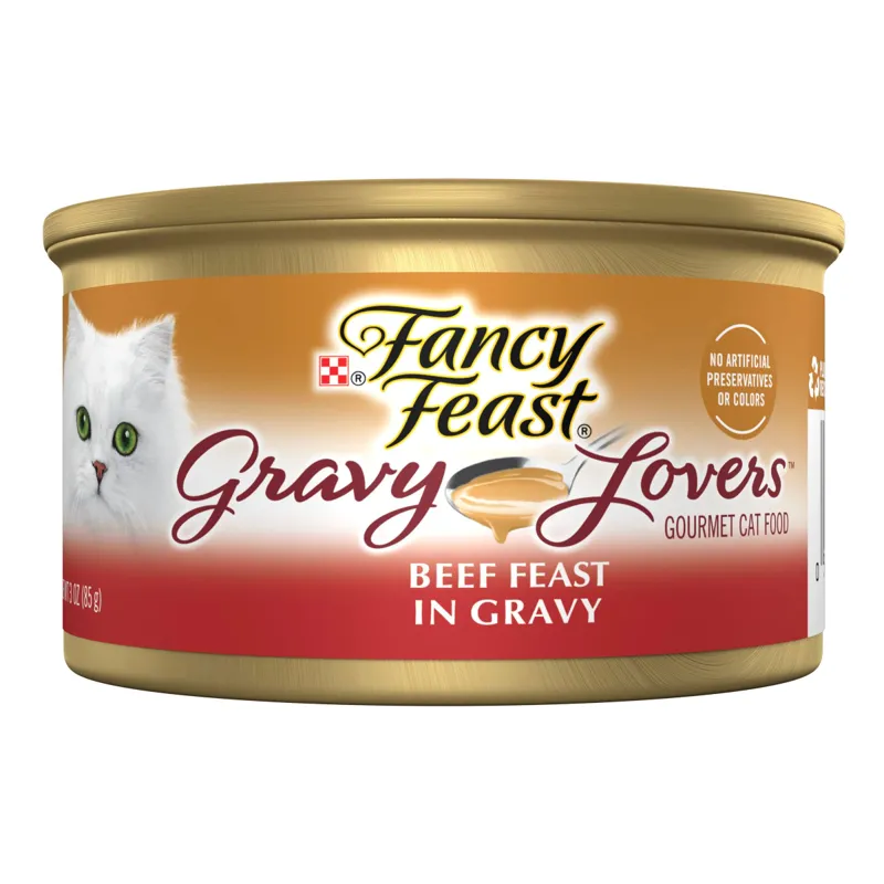 Purina Fancy Feast Gravy Lovers Beef Feast Wet Cat Food view 1