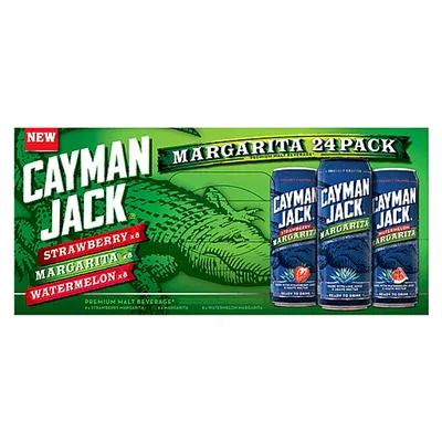 Cayman Jack Margarita Variety Fiesta Pack 24 Pack 12 oz Cans