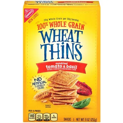 Nabisco Wheat Thins Sundried Tomato & Basil 9 oz Box