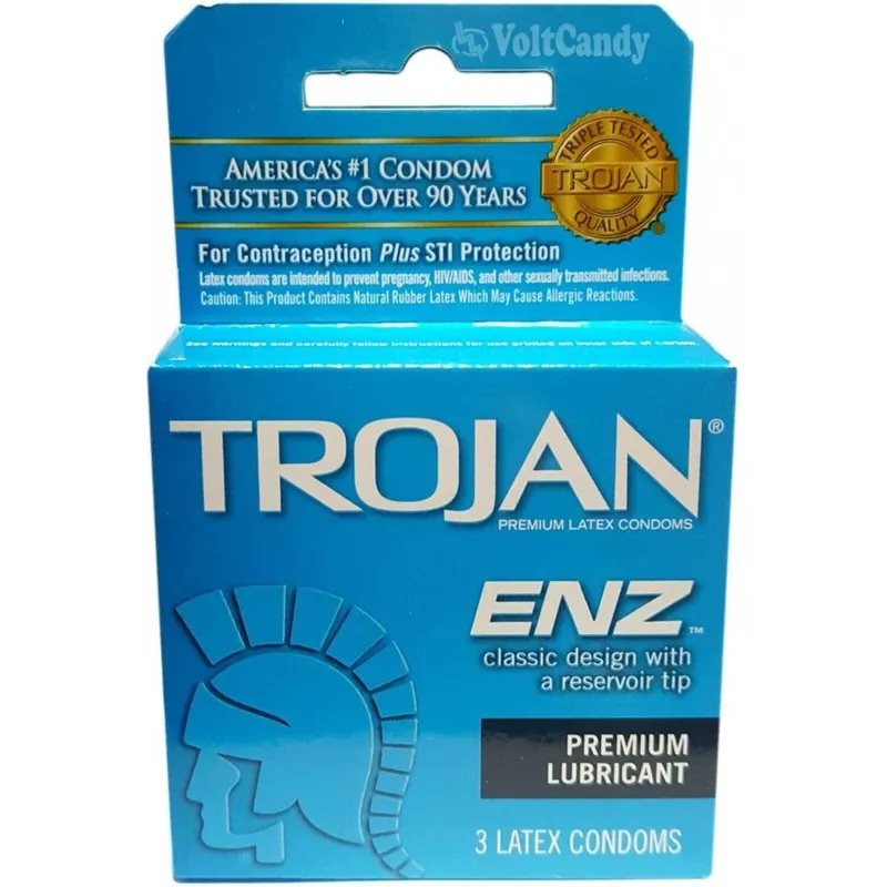 Trojan Enz Spermicidal Lubricated Condoms view 1