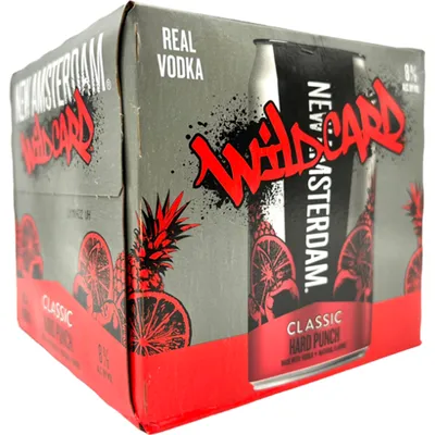 New Amsterdam Wild Card Classic Hard Punch 4 Pack 355ml Cans