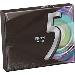Wrigley's 5 RPM Sugarfree Gum Mint Box