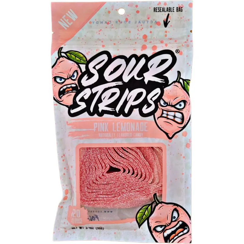Sour Strips Pink Lemonade view 1
