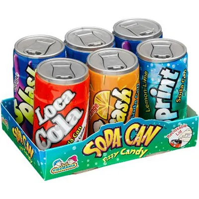 Kidsmania Soda Can Fizzy Candy