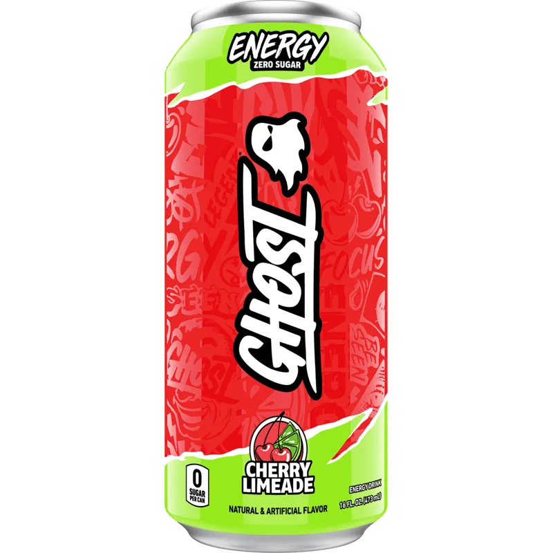 Ghost Energy Drink, Zero Sugar, Cherry Limeade view 1