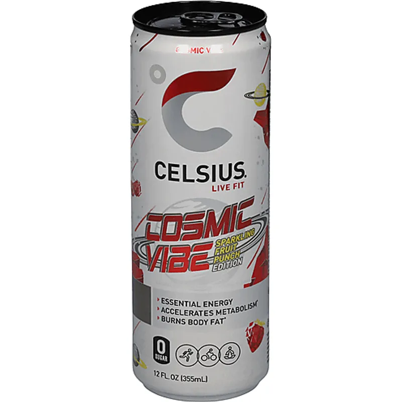 Celsius Energy Drink, Fruit Punch, Sparkling view 1