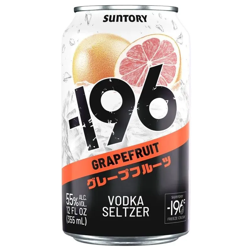 Suntory 196 Grapefruit Vodka Seltzer view 1