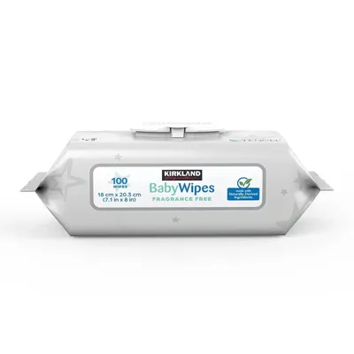 Kirkland Signature Baby Wipes Fragrance Free 100 Count 100count