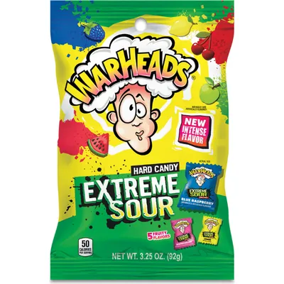Warheads Extreme Sour Hard Candy 3.25 oz Bag