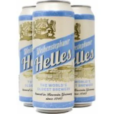 Weihenstephaner Helles Lager 16.9 oz can