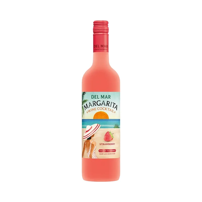 Del Mar Strawberry Margarita Wine Cocktail view 1