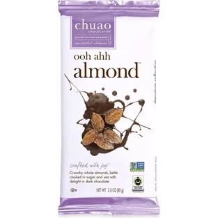 Chuao Chocolatier Dark Chocolate Ooh Ahh Almond Bar