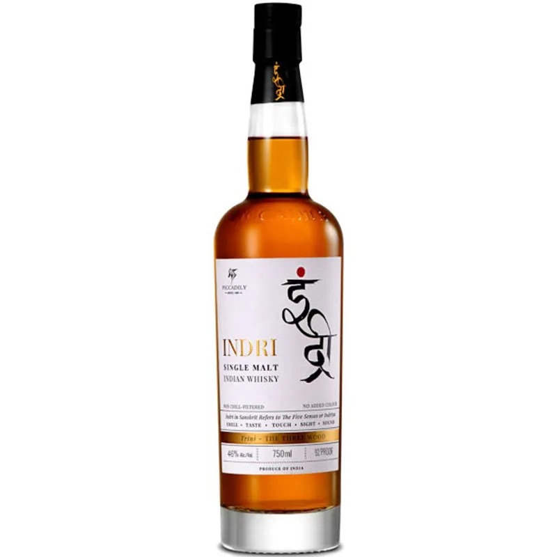 Indri Trini The Three Wood Indian Single Malt Whisky view 1