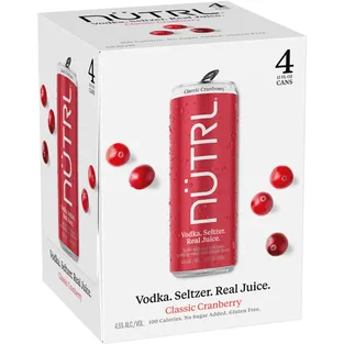 Nutrl Classic Cranberry Vodka Seltzer